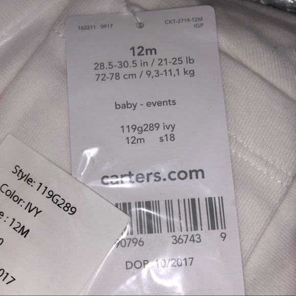 My First Valentine’s Day Romper by Carter’s NWT - Picture 6 of 6